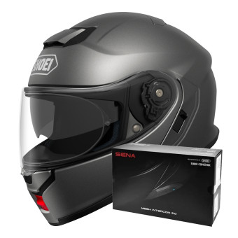 Pack Helmet Intercom Systems Shoei Neotec 3 Anthracite Sena