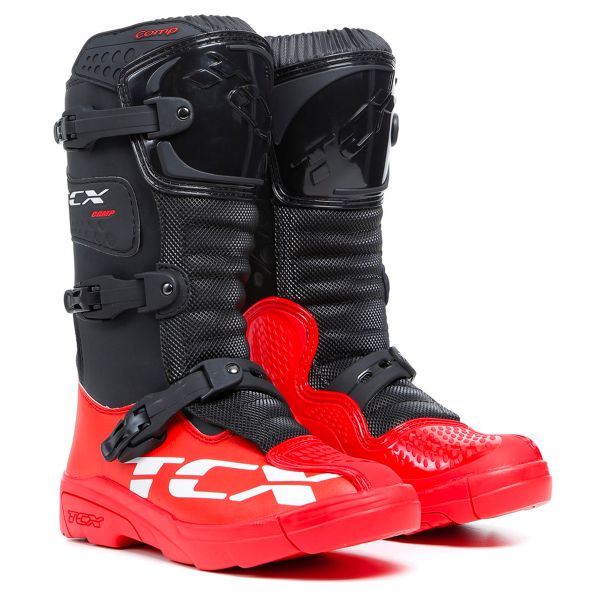 Red and black sale dirt bike boots