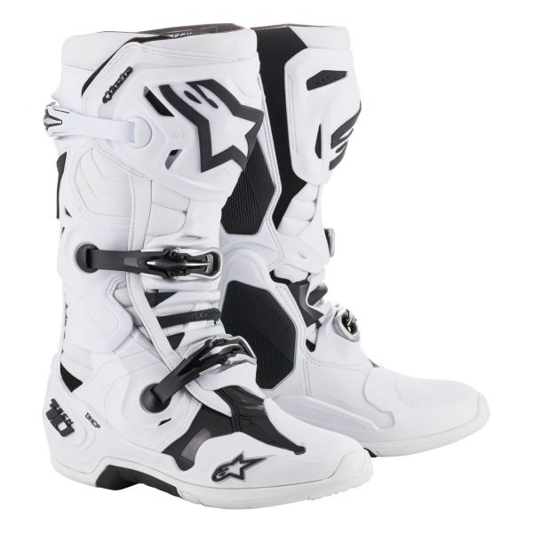 Motocross Boots Alpinestars Tech 10 Supervented White ready to