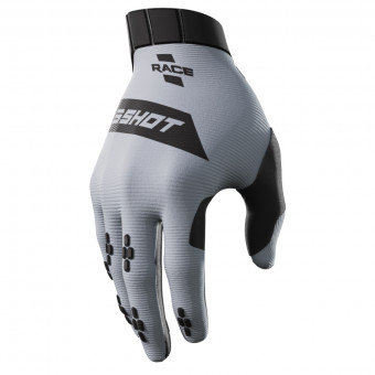 Motocross Gloves SHOT Race Grey