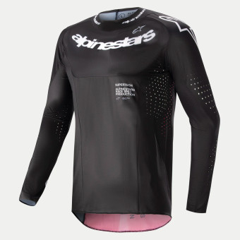 Motocross Jerseys Alpinestars Supertech Ward Black Red Berry