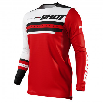 Motocross Jerseys SHOT Contact Shining Red at the best price | iCasque ...