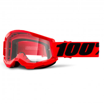 Masque moto cross FMF VISION POWERCORE FLAME RED IRIDIUM - IXTEM MOTO