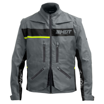 Motocross Jackets SHOT Contact Assault 2.0 Grey Neon Yellow