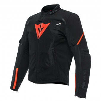 Motorcycle Airbag Dainese Smart Jacket LS Sport Black Fluo Red