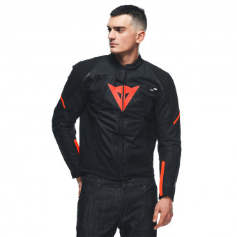 Dainese Smart Jacket LS Sport Black Fluo Red