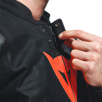 Dainese Smart Jacket LS Sport Black Fluo Red