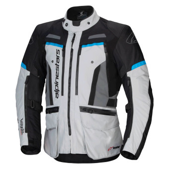 Motorcycle Coats Alpinestars Bogota Pro Drystar Ice Gray Black Cyan