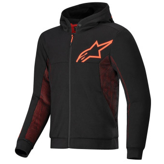 Motorcycle Jackets Alpinestars Chrome Air Sport Black Red Fluo