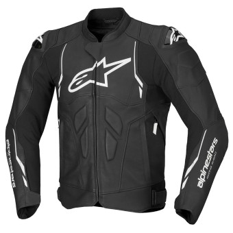 Motorcycle Jackets Alpinestars Dusk Leather Black White