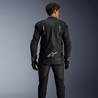 Alpinestars Dusk Leather Black White