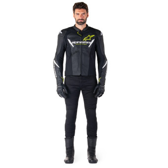 Alpinestars Faster V3 Airflow Black White Yellow Fluo