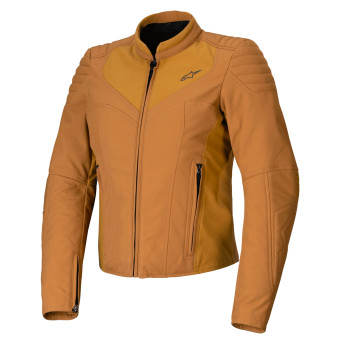 Motorcycle Jackets Alpinestars Isla WR Women Utility Brown Light Gold