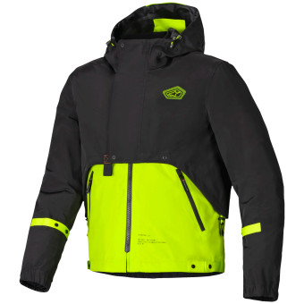 Motorcycle Jackets Alpinestars Mootant WP Parka Lime Punch Black