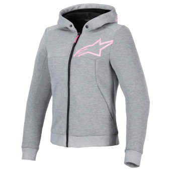 Motorcycle Jackets Alpinestars Stella Chrome V2 Sport Sport Gray Heather Pink Fluo