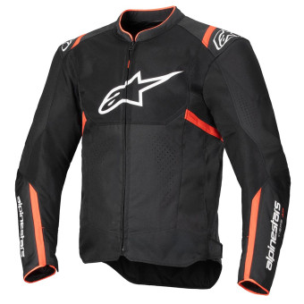 Motorcycle Jackets Alpinestars T-SPS Air V2 Black Red Fluo