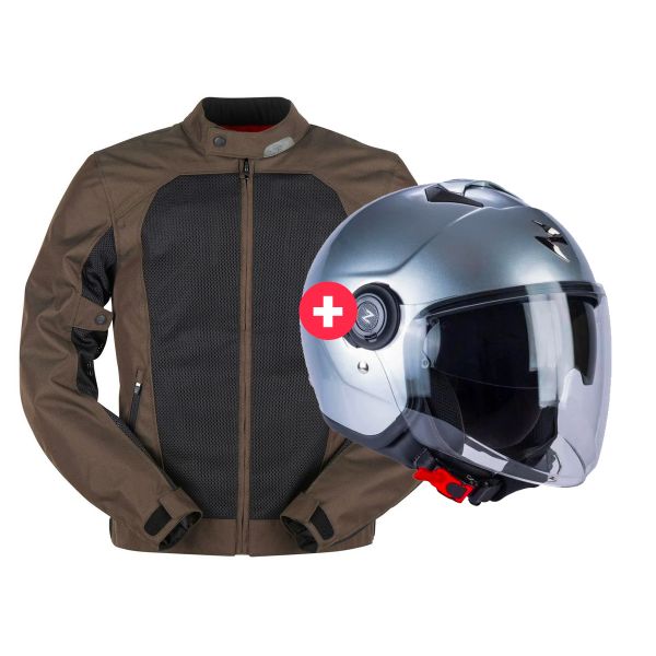 Pack Motorcycle jacket Helmet Furygan Genesis Mistral Evo 2