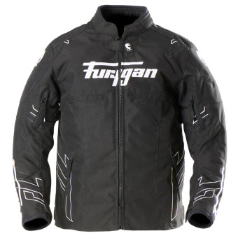 Motorcycle Jackets Furygan Neon Kid Black White