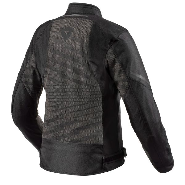 Motorcycle jacket REV'IT Torque 2 H2O Ladies Black Anthracite in stock ...