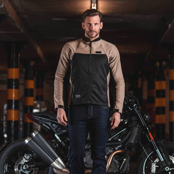 Motorcycle jacket Knox Zephyr Pro Black Sand ready to ship iCasque