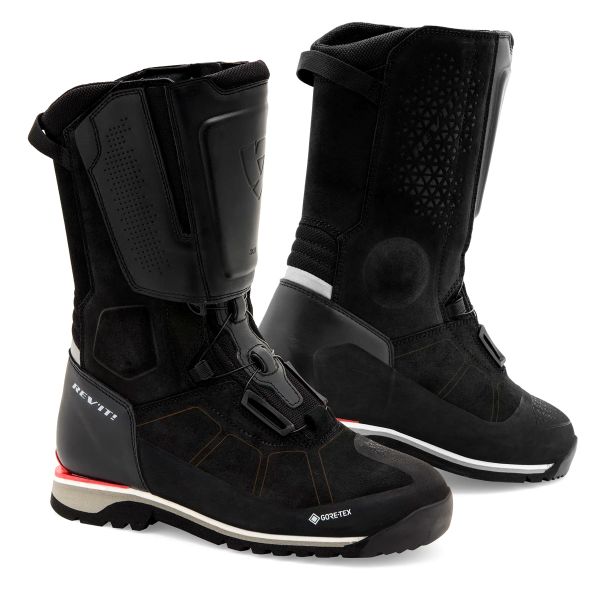 Motorcycle boots REV'IT Discovery Gore-Tex Black ready to ship ...