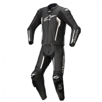 Leather Motorcycle Suits Alpinestars Missile V2 2PC Suit Black White