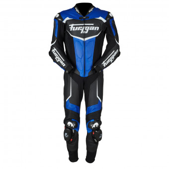 Leather Motorcycle Suits Furygan Overtake Black Blue White