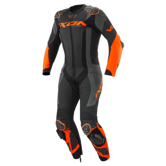 Leather Motorcycle Suits Ixon Vortex 3 Black Anthracite Orange