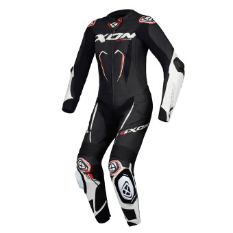 Leather Motorcycle Suits Ixon Vortex 3 Lady Black White