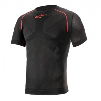 Base Layer Shirts Alpinestars Ride Tech V2 Top Short Sleeve Summer Black Red