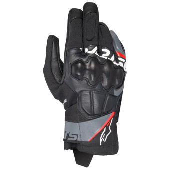 Motorcycle Gloves Alpinestars Corozal V3 Drystar Black Deep Gray Red Fluo