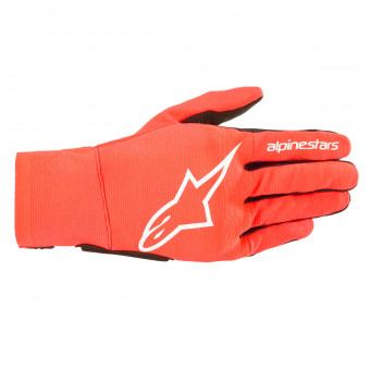 Motorcycle Gloves Alpinestars Reef Red Fluo White Black Kid