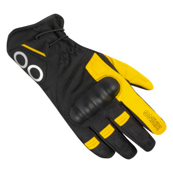 Motorcycle Gloves Bering Lady Zephyr Black Grey Yellow Gloves