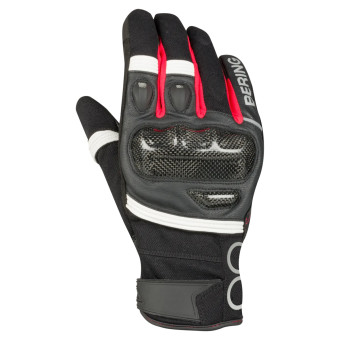 Motorcycle Gloves Bering Raid Black White Red