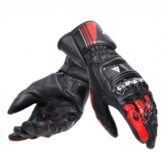 Motorcycle Gloves Dainese Druid 4 Black Lava Red White