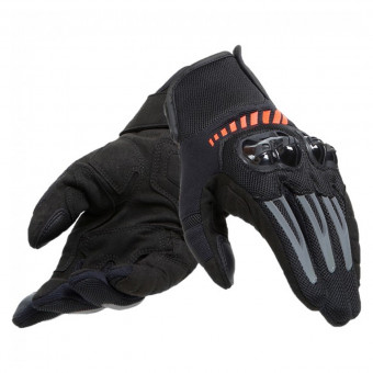 Motorcycle Gloves Dainese Mig 3 Air Black Fluo Red