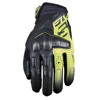 Motorcycle Gloves Five RSC Evo Black Fluo Yellow