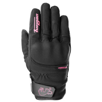 Motorcycle Gloves Furygan Jet Lady All Seasons D3O Evo Black Pink