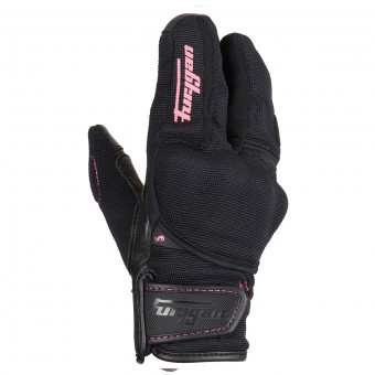 Motorcycle Gloves Furygan Jet Lobster Kid D3O Black Pink