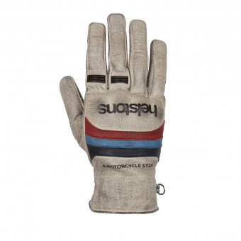 Motorcycle Gloves Helstons Bora Winter Beige Blue Red