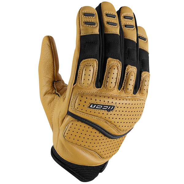 Motorcycle Gloves Icon Superduty 2 Tan In Stock Icasque Co Uk