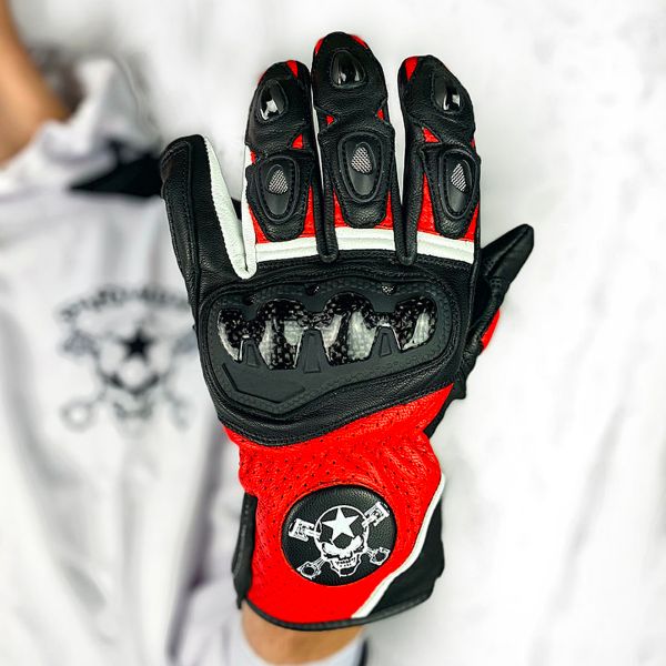 Skull on sale motorcycle gloves