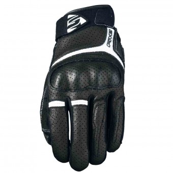 Motorcycle Gloves Five RS2 Black White