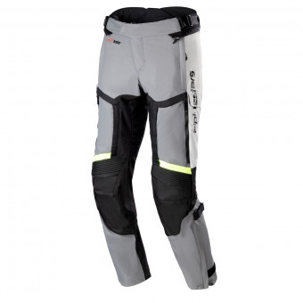 Motorcycle Trousers Alpinestars Bogota Pro Drystar 4 Seasons Ice Grey Fluo Yellow Pants