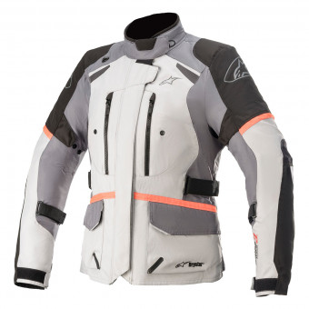 Motorcycle Coats Alpinestars Stella Andes V3 Drystar Ice Grey Dark Black