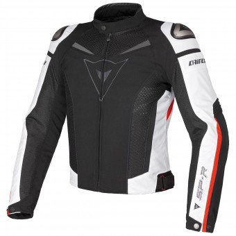 Motorcycle Jackets Dainese Super Speed Black White Red