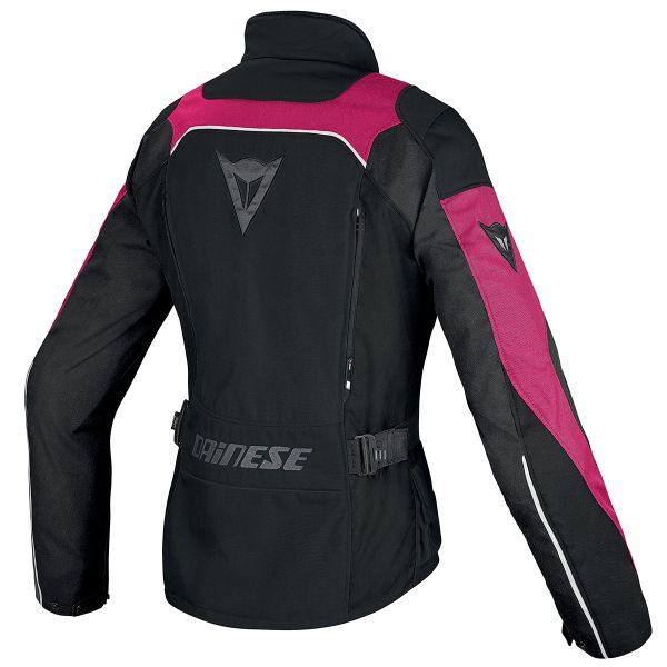 Motorcycle coat Dainese Tempest Lady D-Dry Black Yellow Fluo in